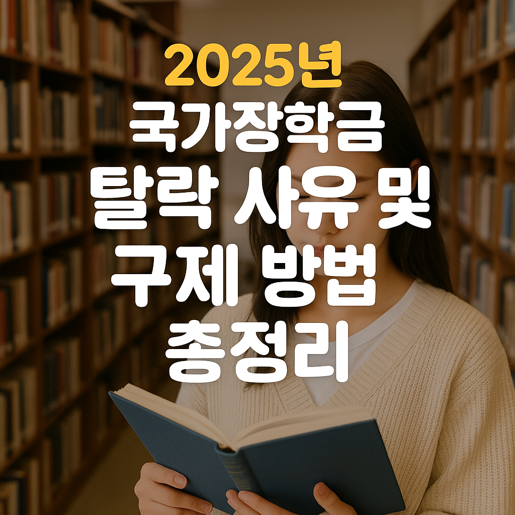 2025년 국가장학금 신청 탈락 사유 및 구제 방법 완벽 정리
