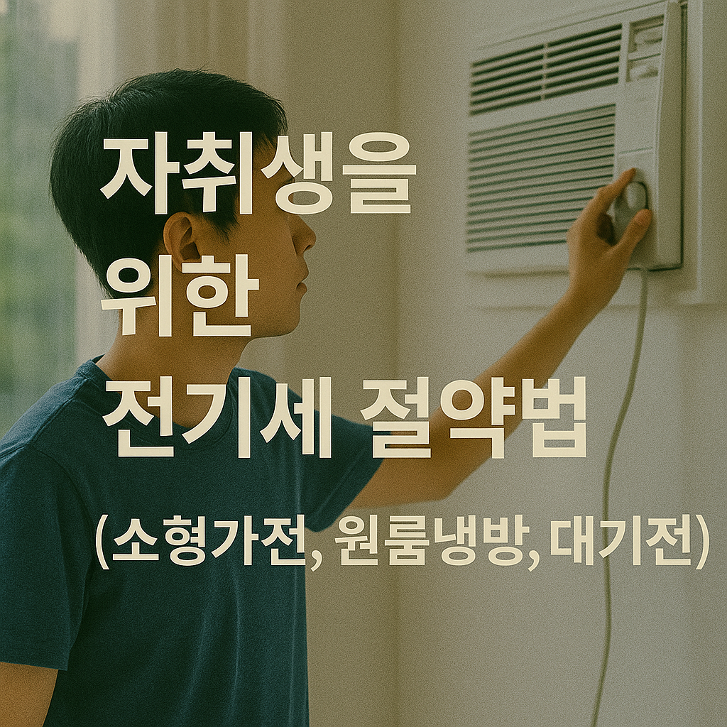 자취생을 위한 전기세 절약법 (소형가전, 원룸냉방, 대기전력)