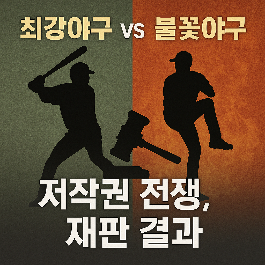 최강야구 vs 불꽃야구 저작권 전쟁, 재판 결과
