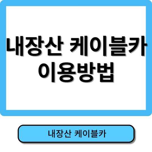 내장산 케에블카