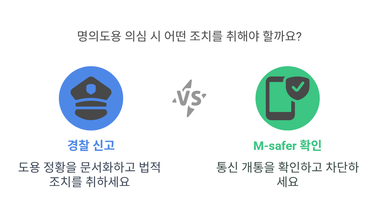 명의도용 의심 시, 가장 먼저 해야 할 일