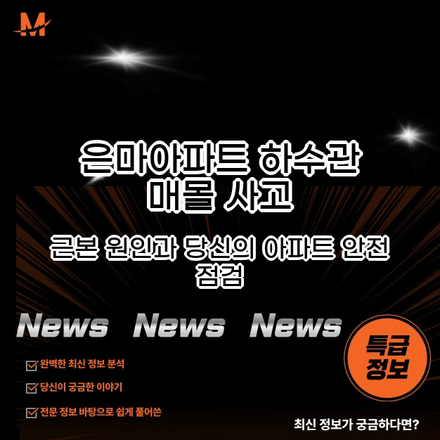 은마아파트 하수관 매몰 사고