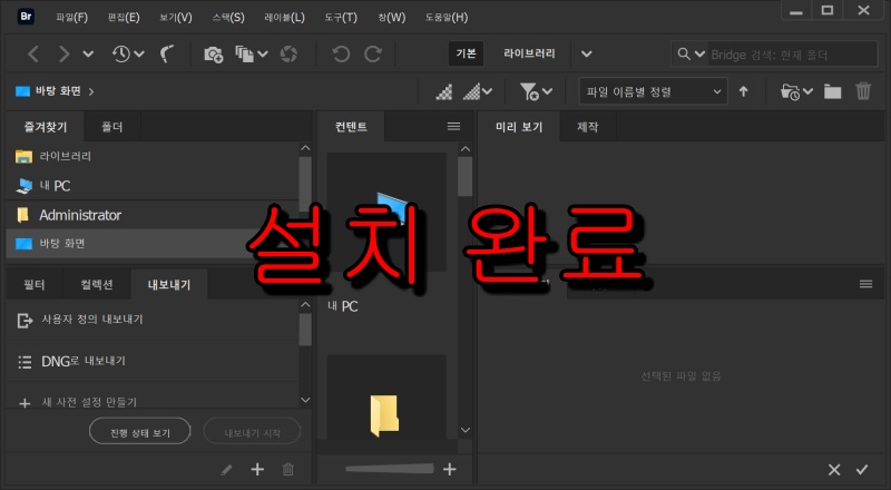 어도비 브릿지 2020