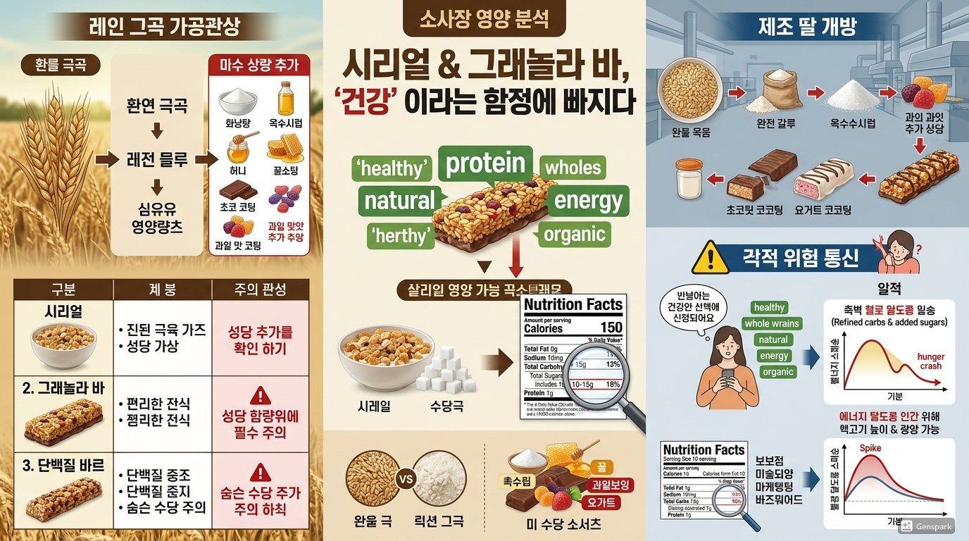 시리얼과 그래놀라바가 위험한 이유