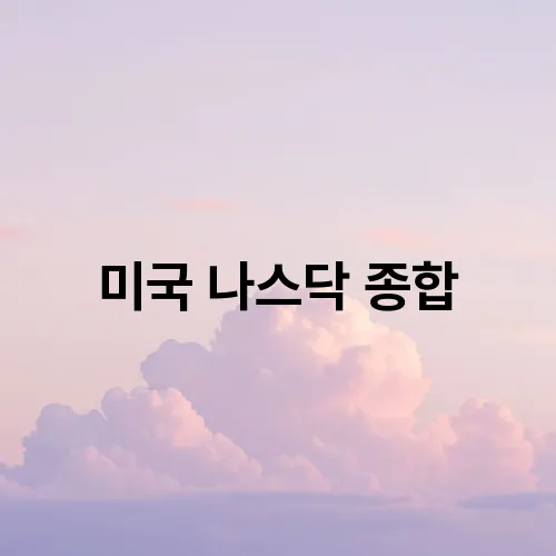 미국 나스닥 종합