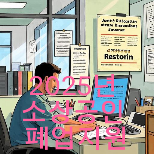 소상공인 폐업지원금 신청방법 A to Z