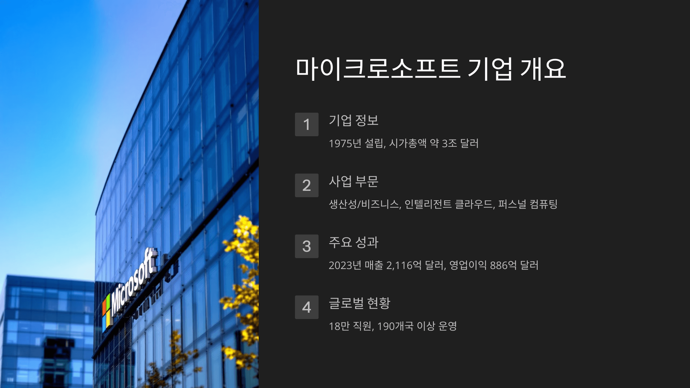 마이크로소프트 기업소개