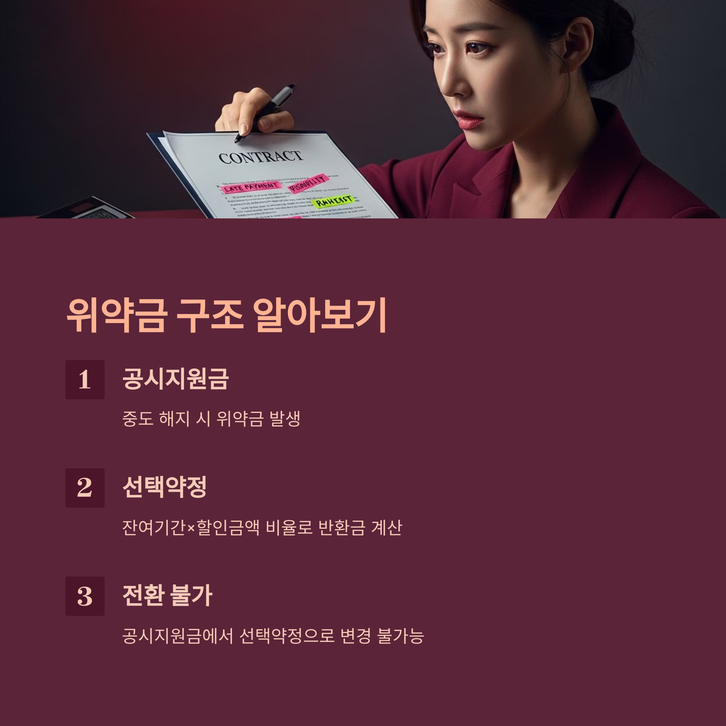 위약금 구조 및 유의사항