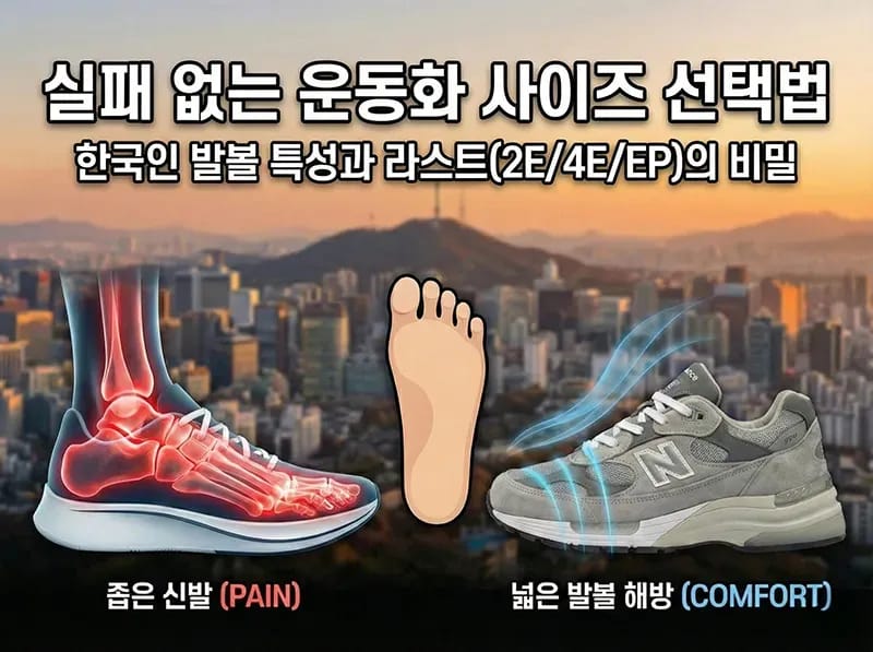 러닝화 고르는법 발볼 너비 체크