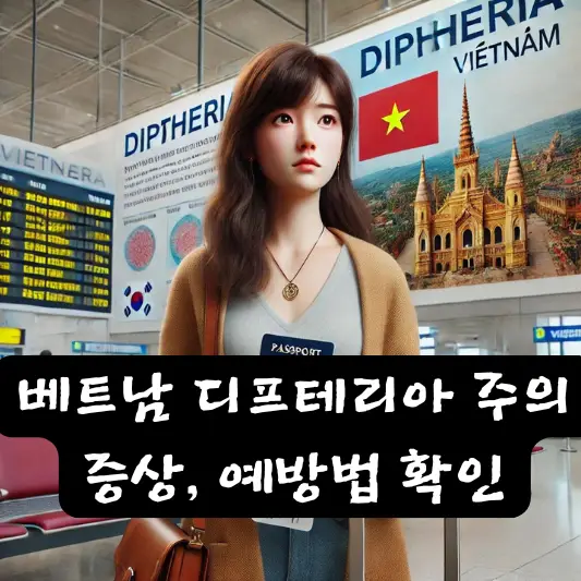 베트남 여행 디프테리아 주의 예방 의심증상