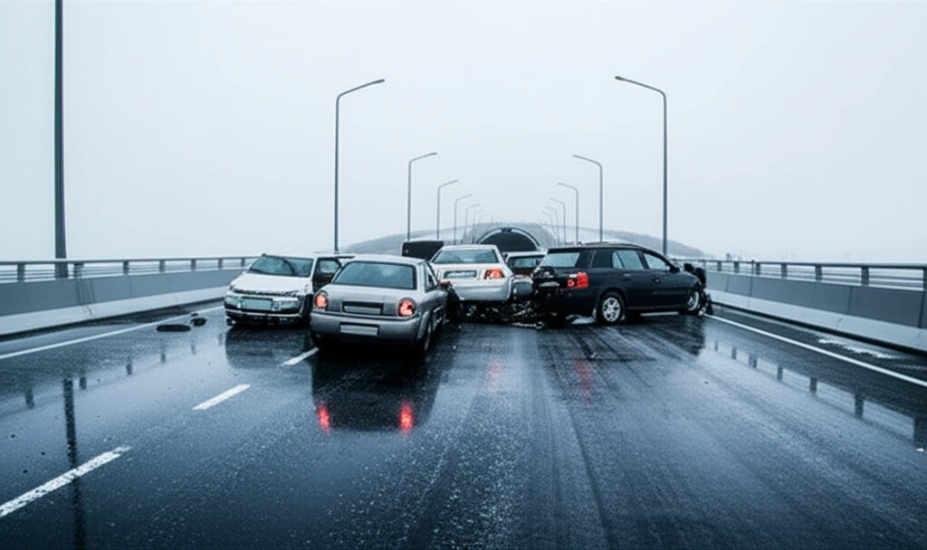 블랙아이스 사고 운전자의 안전 운전 ..