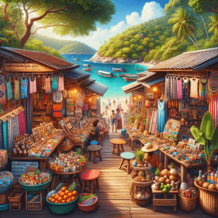 코란섬에서 쇼핑