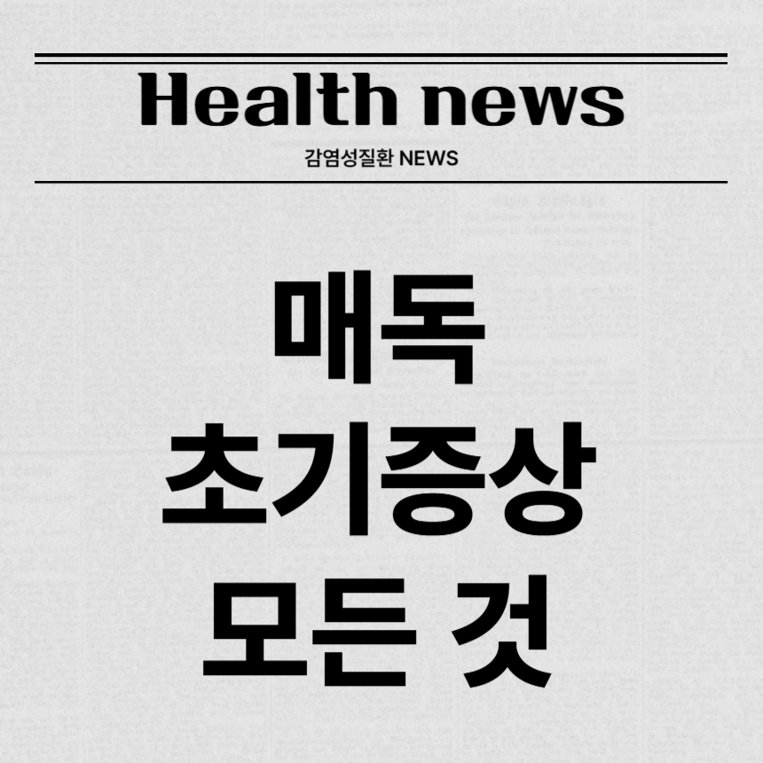 매독 초기증상