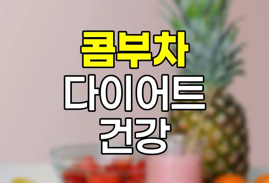 다이어트에 좋은 콤부차 6종 비교 (이디야, 오설록, 아임얼라이브, 더그레잇티&hellip;등) 관련 정보