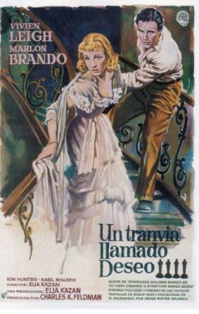 영화 욕망이라는 이름의 전차 포스터.