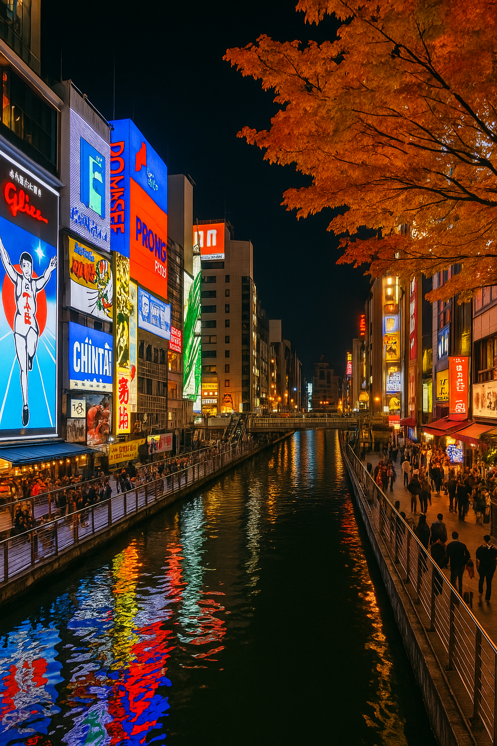 오사카 도톤보리 야경 관련사진