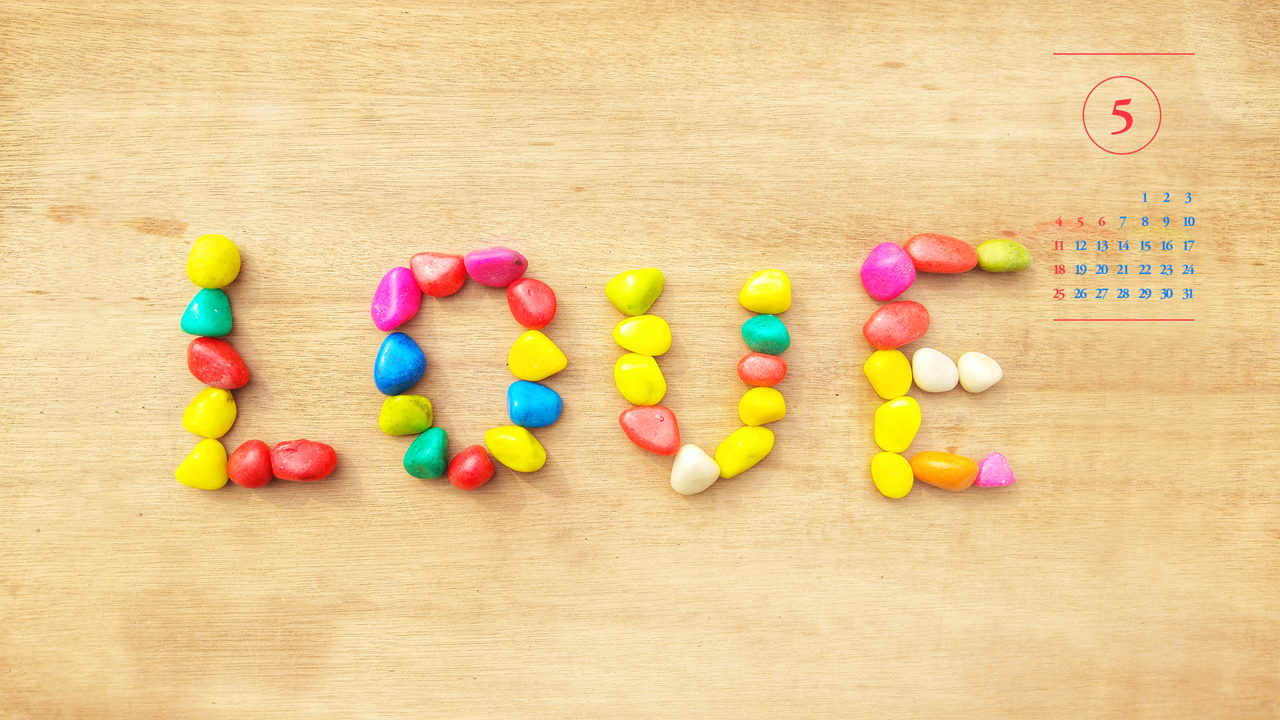 02 LOVE 조약돌 A - 2025년5월 노트북배경화면