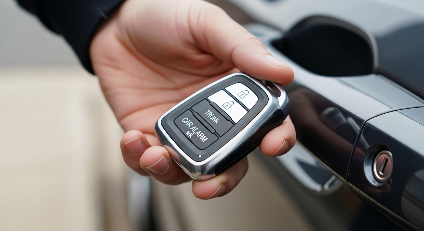 자동차 스마트키 문잠김