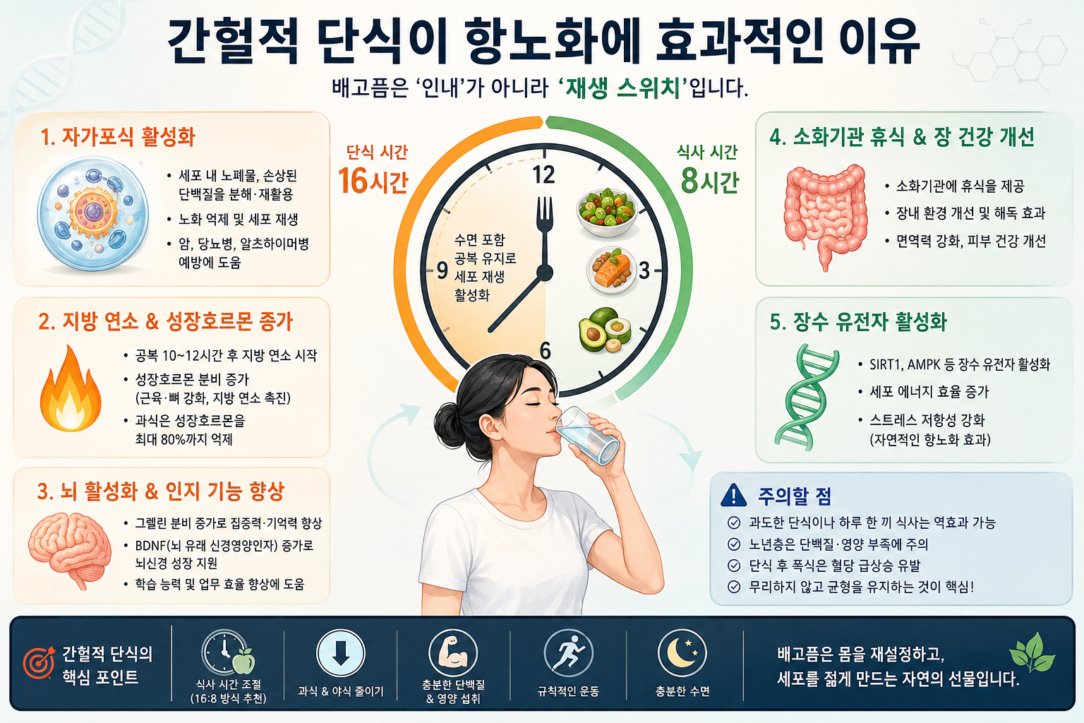 간헐적 단식이 항노화에 효과적인이유