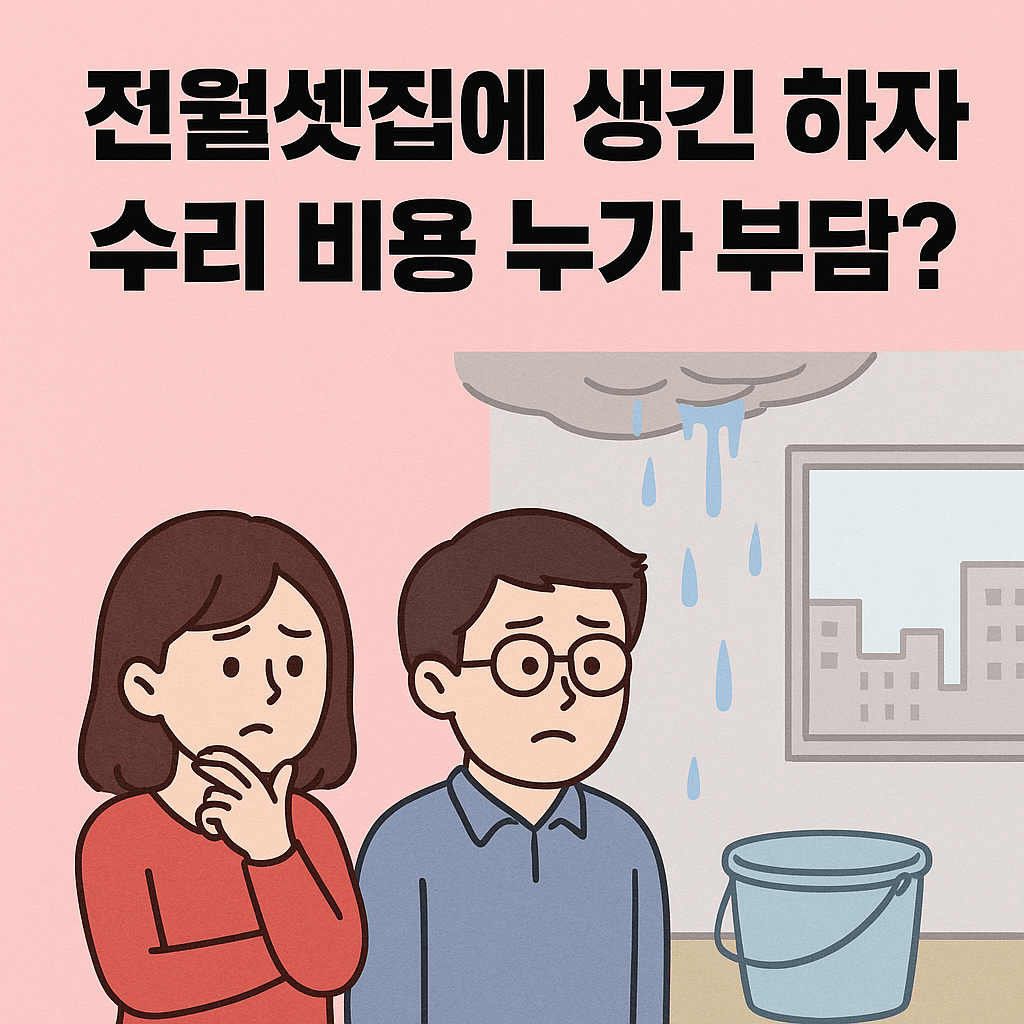 전셋집 하자 수리비 책임