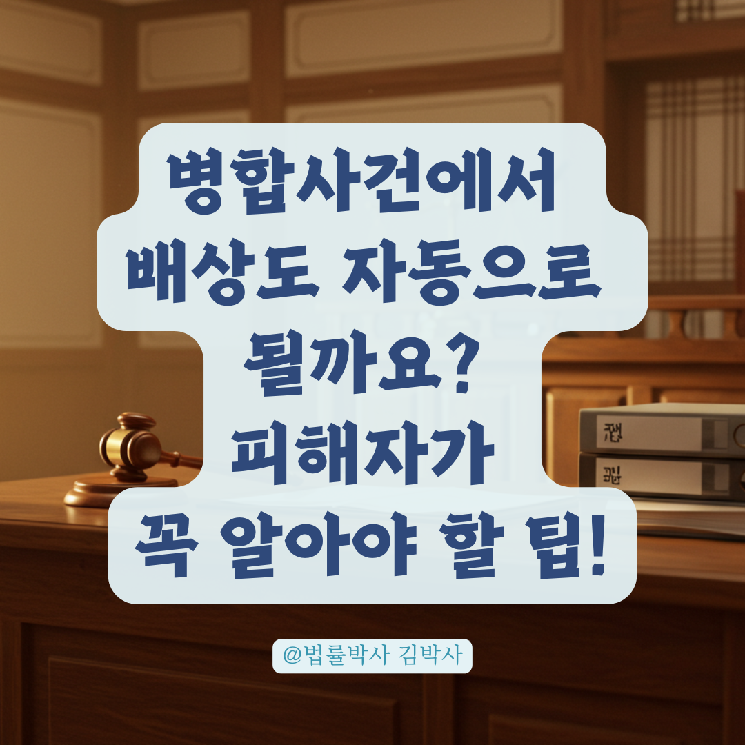 사건이 병합되면 배상명령도 자동 처리될까? 피해자가 꼭 알아야 할 내용