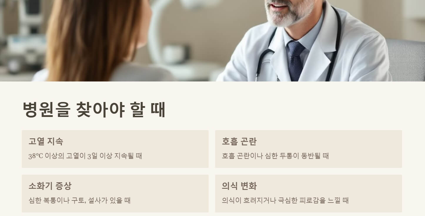 몸이 으슬으슬 춥고 미열일때