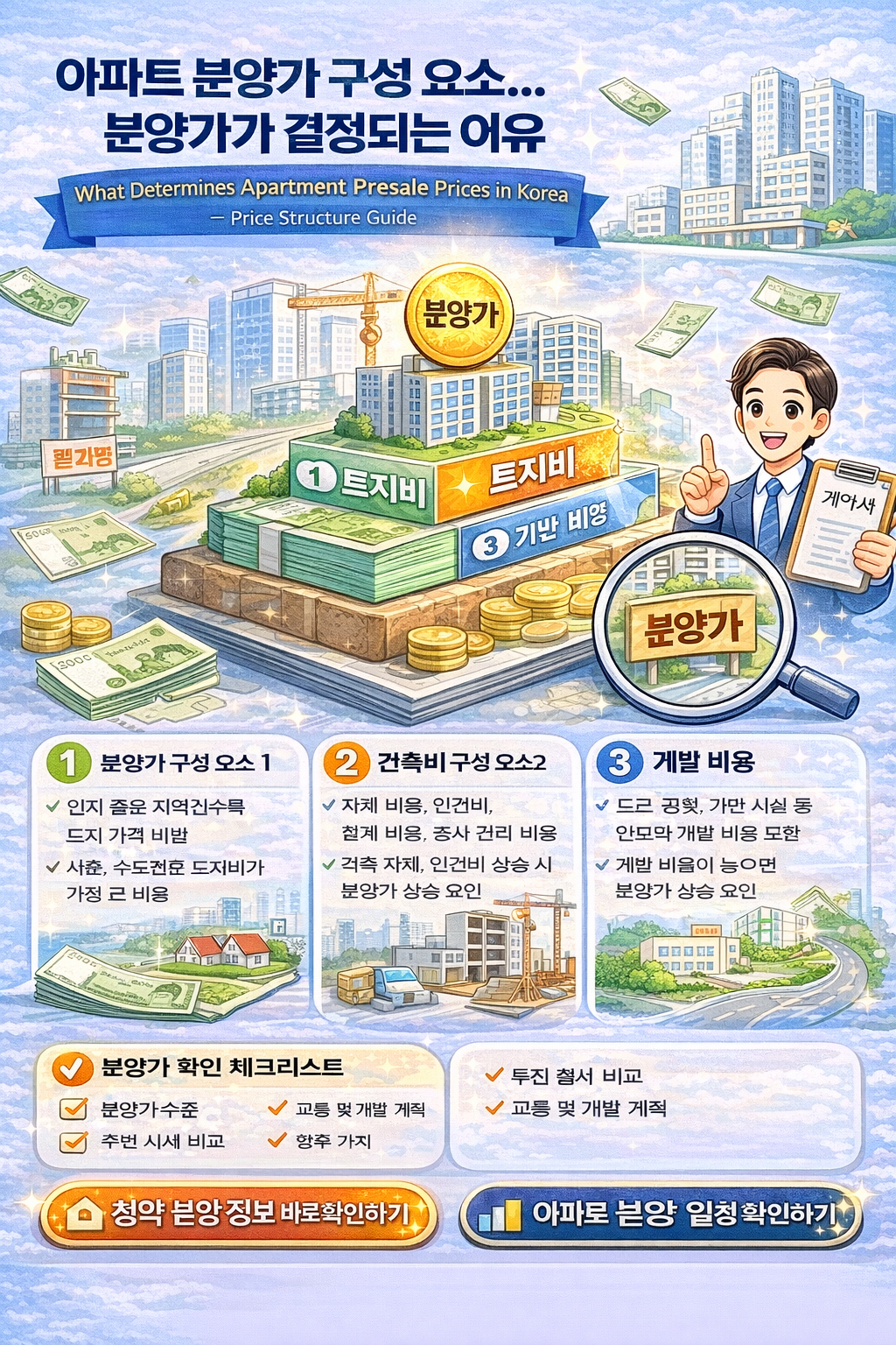 아파트 분양가 구성 요소…분양가가 결정되는 이유