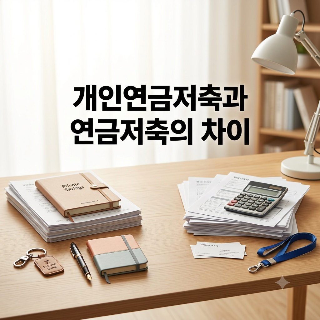개인연금저축과 연금저축의 차이