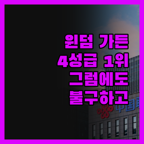 윈덤 가든 키토, 4성급 1위? 그럼