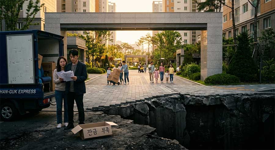 2026년 스트레스 3단계 규제 적용 시 연봉별 DSR 한도 계산 결과와 대출 삭감액을 시각화한 절벽 이미지