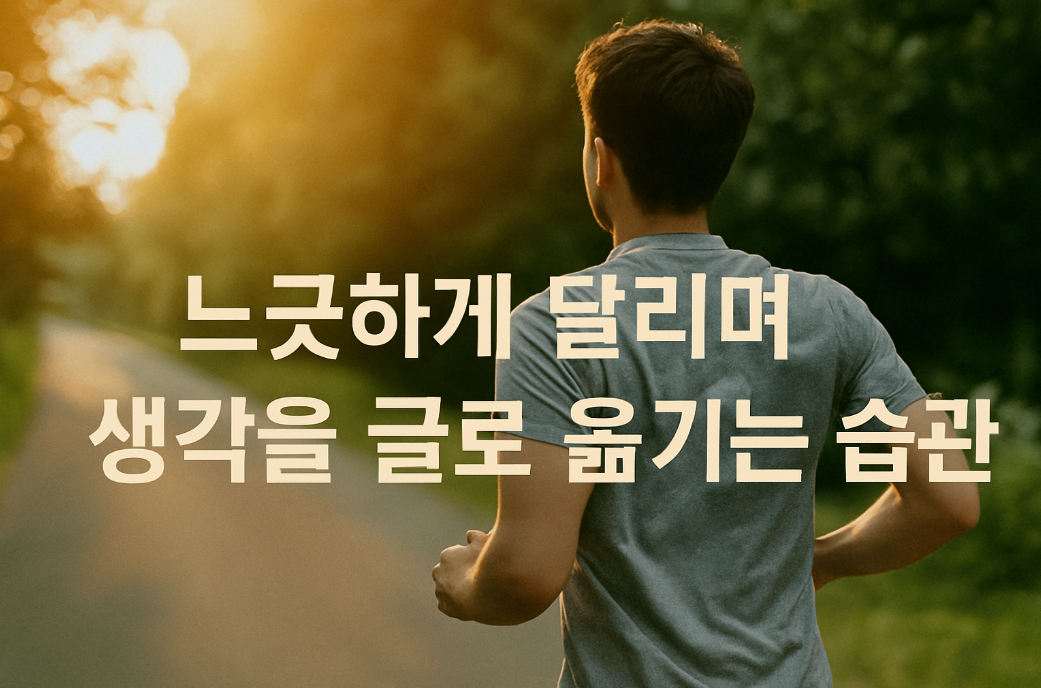느긋하게 달리며 생각을 정리하는 러닝 루틴