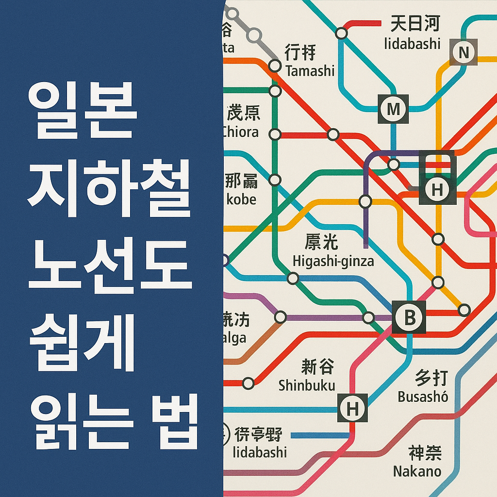 일본 지하철 노선도
