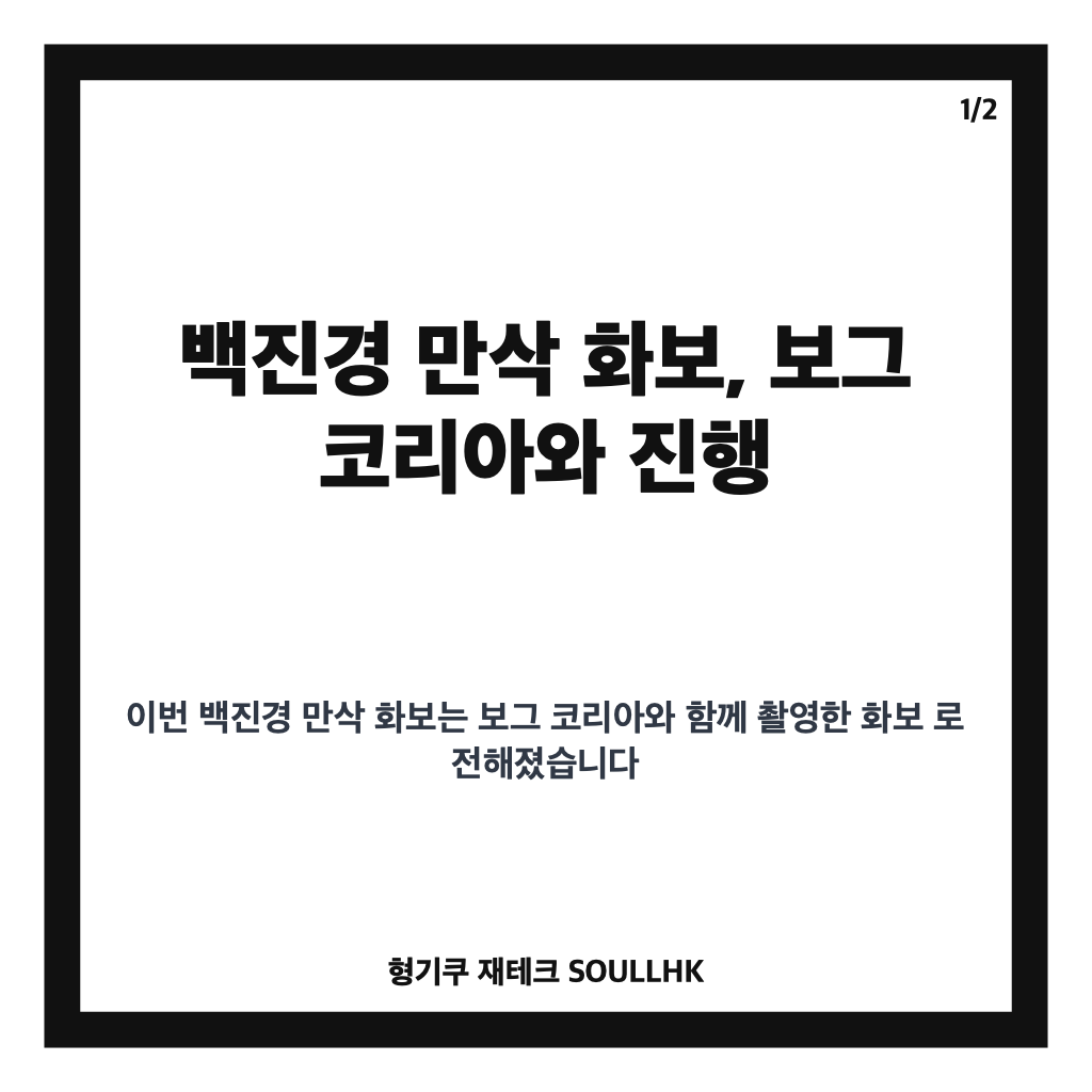 백진경 만삭 화보, 보그 코리아와 함께한 D라인 공개 카드뉴스 1