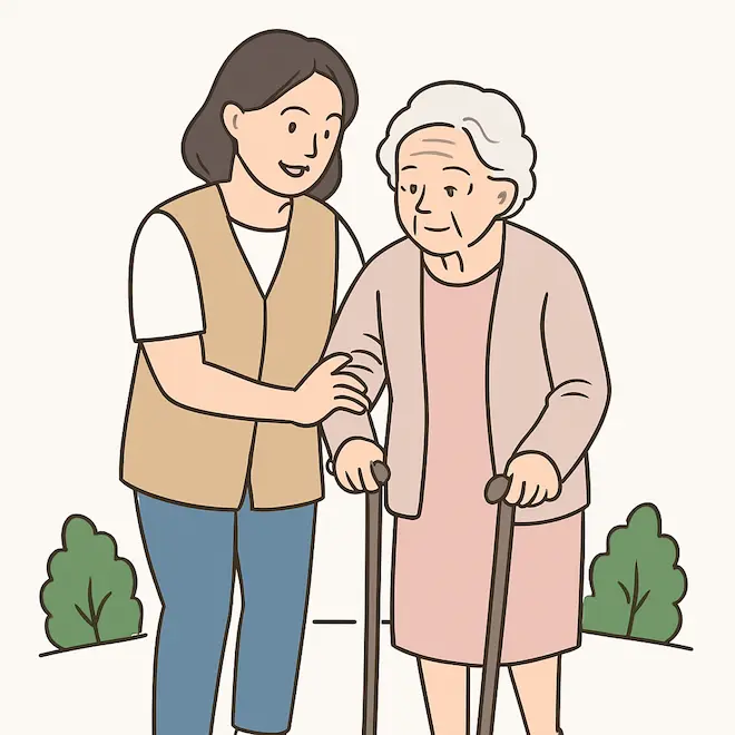 요양보호사와 노인