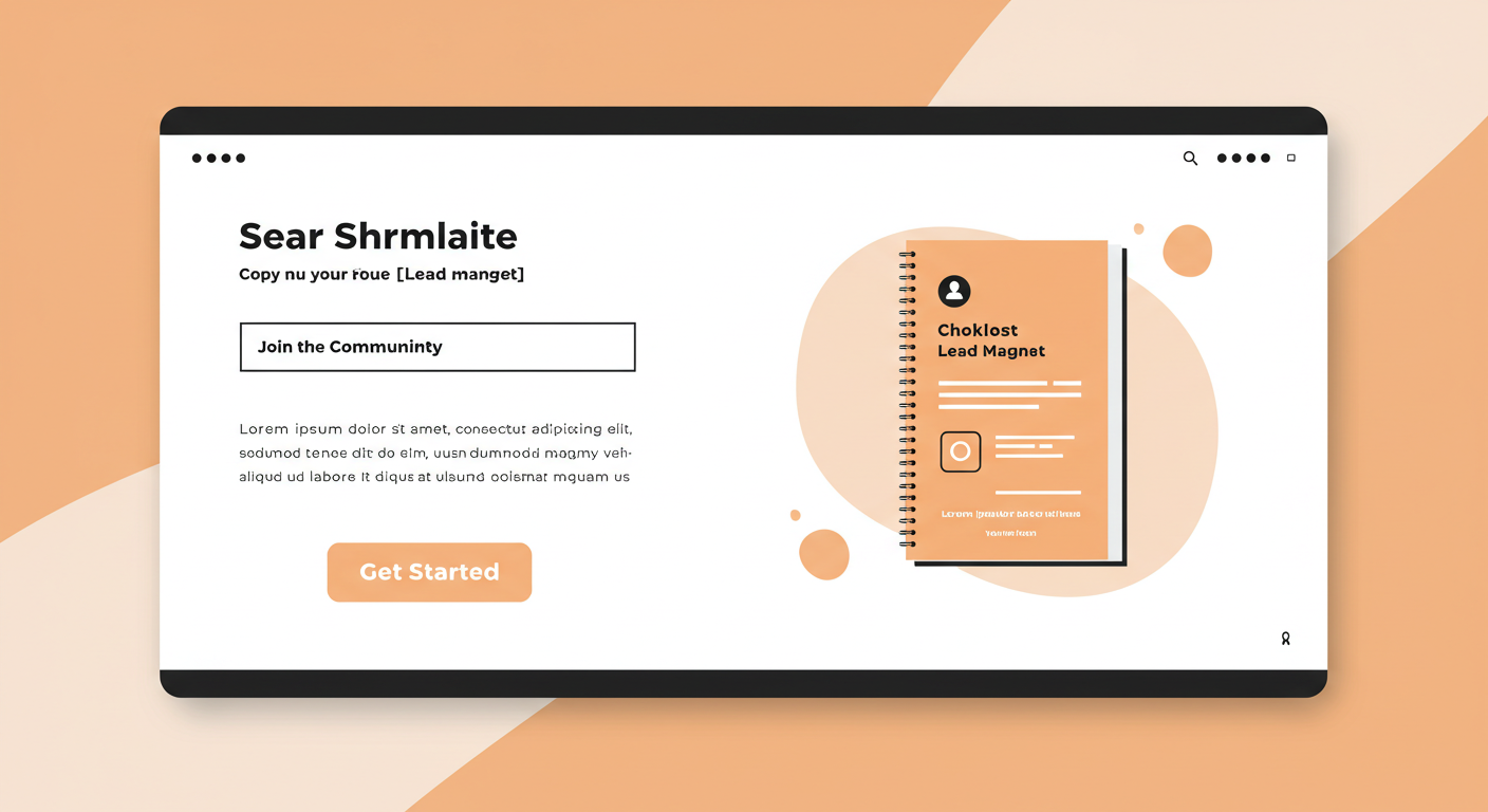 구독을 유도하는 CTA 문구와 시각 자료가 포함된 폼 디자인 예시