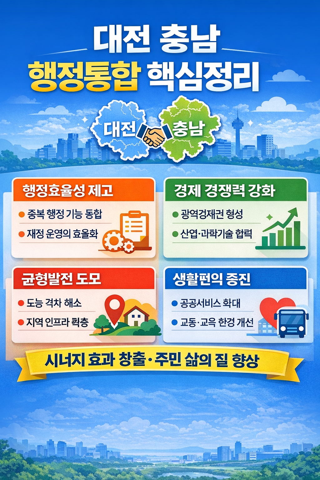 대전 충남 행정통합 핵심정리