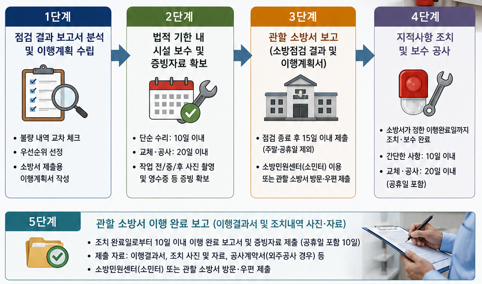 점검이후 진행 5단계 작업