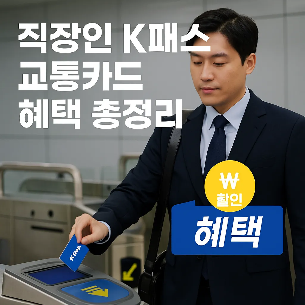 직장인 K패스 교통카드 혜택 총정리