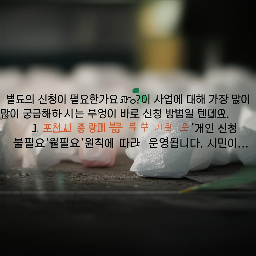 포천시 2025 종량제 봉투 무료 지..