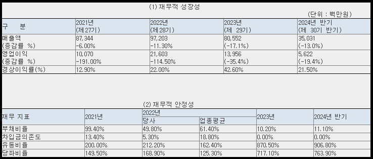 에이치엔에스하이텍 재무 현황
