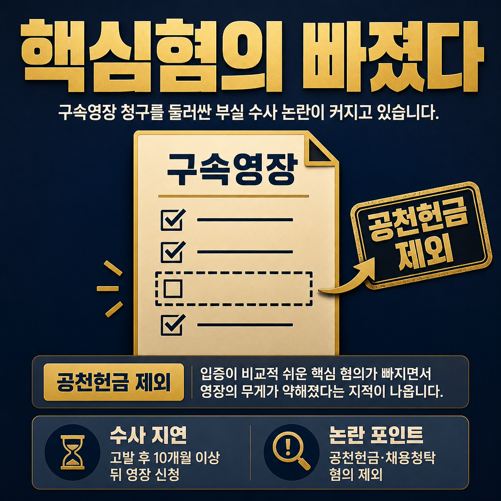핵심혐의 빠졌다