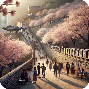 남한산성 벚꽃길 이미지