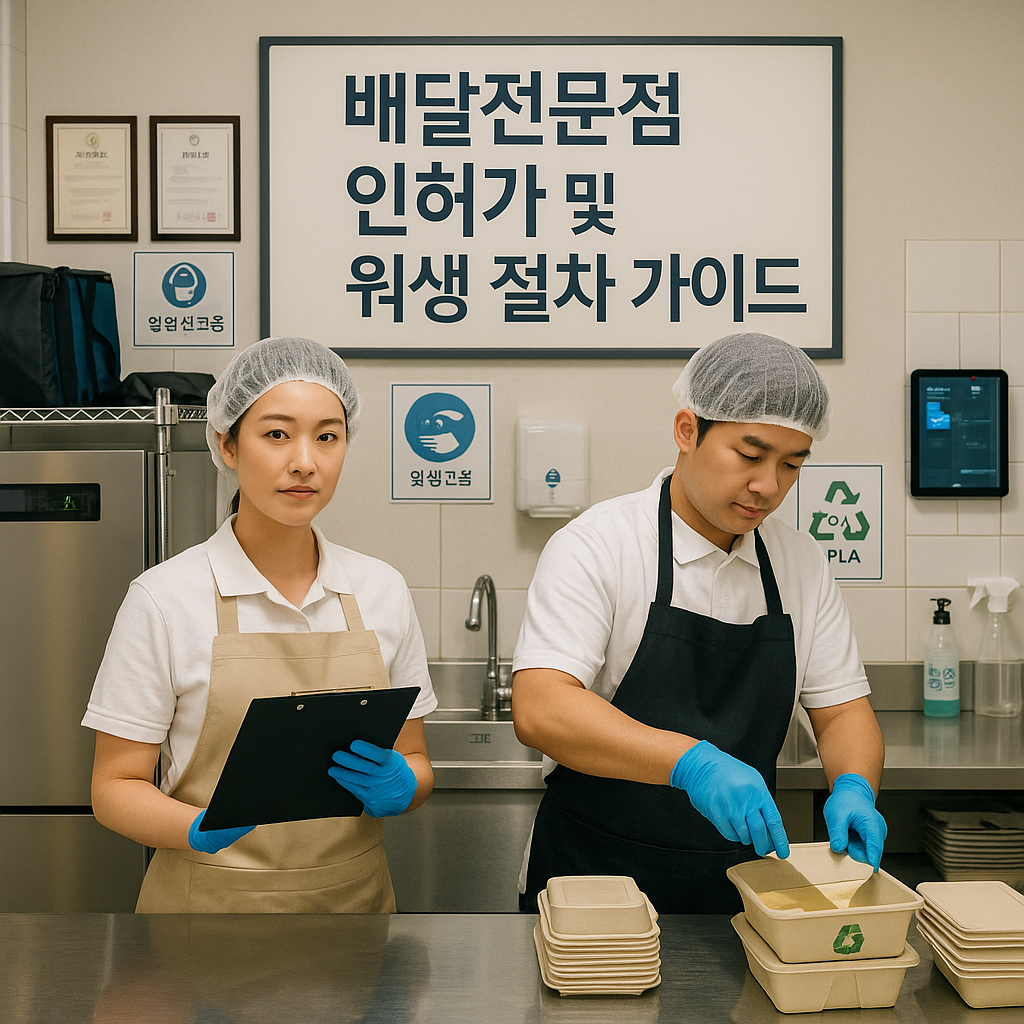 배달전문점 인허가 및 위생 절차 가이드