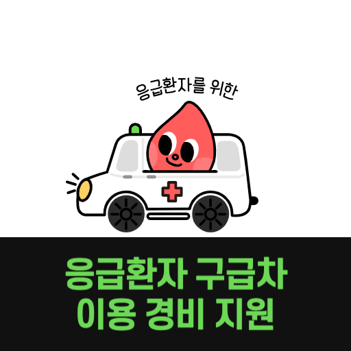 응급환자 구급차 이용 경비 지원 제도 표지