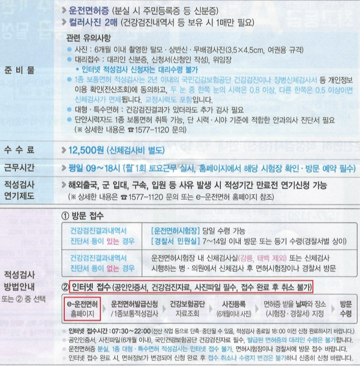 운전면허 적성검사