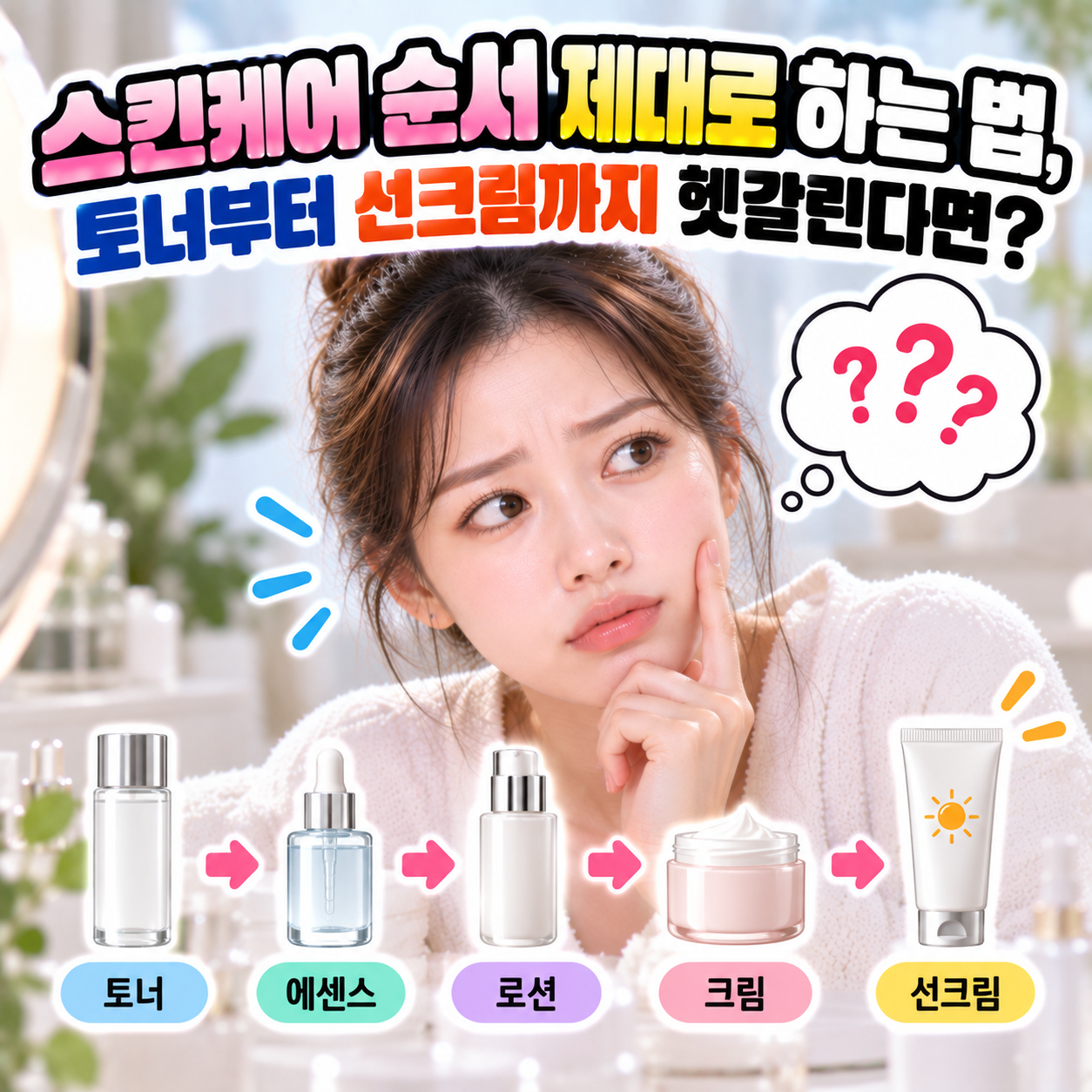 스킨케어 순서