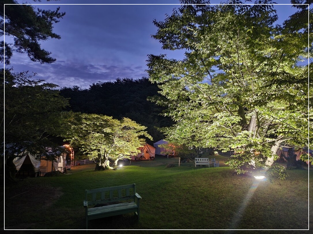 광양 가볼만한곳 베스트10 느랭이골 자연휴양림(LED 숲 캠핑존)