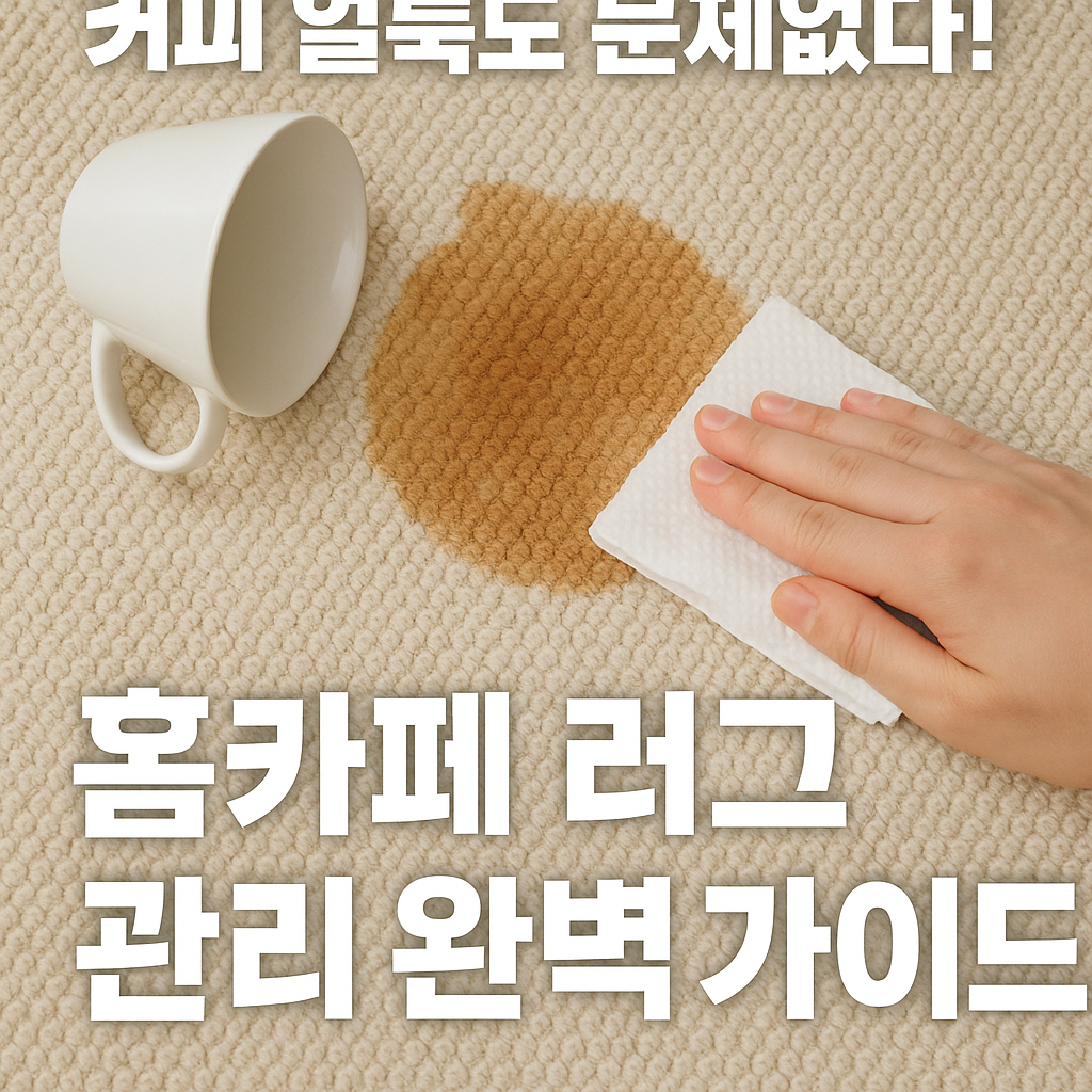 홈카페 러그 관리 완벽 가이드
