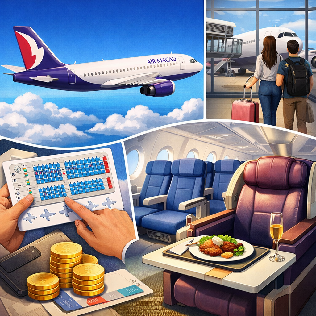 에어 마카오 좌석배치도 확인방법부터 업그레이드 비용까지 완벽 정리 관련 사진