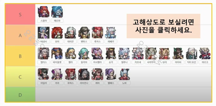 티어표
